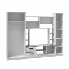 Гостиная СОЛО ЛДСП Белый /ЛДСП Ателье светлое в Покачах - pokachi.ok-mebel.com | фото 2