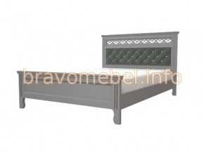 ГРАЦИЯ Кровать из массива 1600 (Серый шифер/Антрацит) в Покачах - pokachi.ok-mebel.com | фото