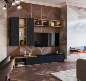 ХЛОЯ Гостиная (Дуб Вотан/Обсидиан) модульная в Покачах - pokachi.ok-mebel.com | фото 11