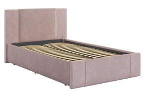 ХЛОЯ Кровать 1200 с основанием (нежно-розовый велюр) в Покачах - pokachi.ok-mebel.com | фото