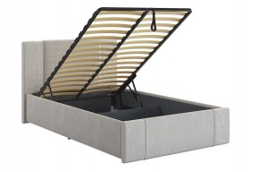 ХЛОЯ Кровать 1200 с ПМ (галька велюр) в Покачах - pokachi.ok-mebel.com | фото