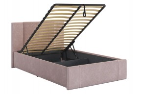 ХЛОЯ Кровать 1200 с ПМ (нежно-розовый велюр) в Покачах - pokachi.ok-mebel.com | фото