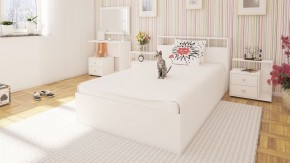 Камелия Кровать 1200, цвет белый, ШхГхВ 123,5х217х78,2 см., сп.м. 1200х2000 мм., без матраса, основание есть в Покачах - pokachi.ok-mebel.com | фото 4