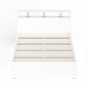 Камелия Кровать 1400, цвет белый, ШхГхВ 143,5х217х78,2 см., сп.м. 1400х2000 мм., без матраса, основание есть в Покачах - pokachi.ok-mebel.com | фото 5