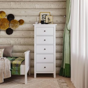 Комод 05 Кантри белый с пятью ящиками в Покачах - pokachi.ok-mebel.com | фото 4