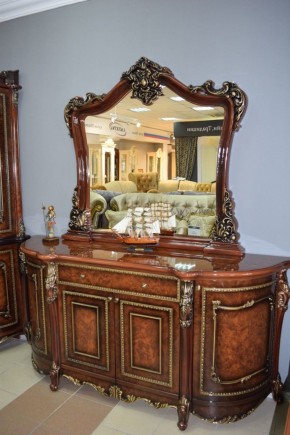 Комод Джоконда + зеркало (корень дуба глянец) в Покачах - pokachi.ok-mebel.com | фото 3