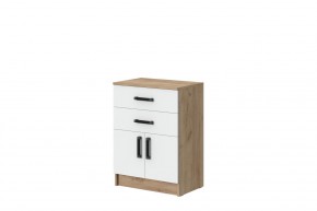 Комод Эконом (Дуб Крафт золотой/Белый текстурный) в Покачах - pokachi.ok-mebel.com | фото