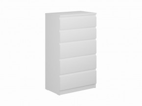 Комод КАСТОР с пятью ящиками, цвет белый в Покачах - pokachi.ok-mebel.com | фото