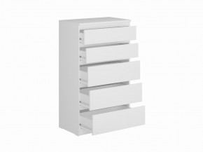 Комод КАСТОР с пятью ящиками, цвет белый в Покачах - pokachi.ok-mebel.com | фото 2