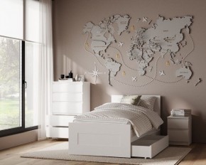 Комод КАСТОР с пятью ящиками, цвет белый в Покачах - pokachi.ok-mebel.com | фото 3