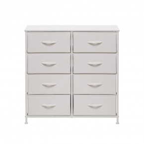 Комод Leset Линкс 8 ящ. (к/з), Каркас Белый, ящики Белые в Покачах - pokachi.ok-mebel.com | фото