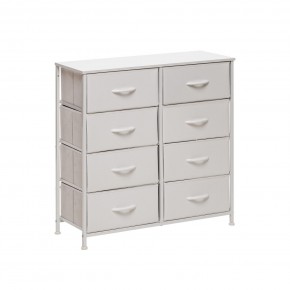 Комод Leset Линкс 8 ящ. (к/з), Каркас Белый, ящики Белые в Покачах - pokachi.ok-mebel.com | фото 3