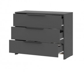 КАМЕЛИЯ 1 Серия 2 Комод 3 ящика Графит серый в Покачах - pokachi.ok-mebel.com | фото 3