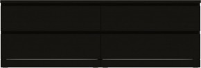 Комод Варма 4Д низкий с четырьмя выдвижными ящиками, цвет ясень черный в Покачах - pokachi.ok-mebel.com | фото 2