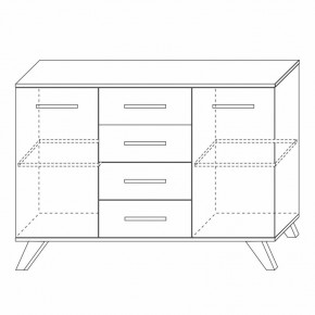 Комодино Вега Скандинавия в Покачах - pokachi.ok-mebel.com | фото 5