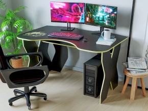 Компьютерный стол КЛ №9.0 (Черный/Желтый) в Покачах - pokachi.ok-mebel.com | фото 2