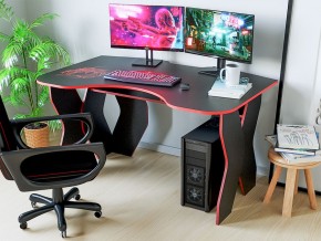 Компьютерный стол КЛ №9.0 (Черный/Красный) в Покачах - pokachi.ok-mebel.com | фото 3