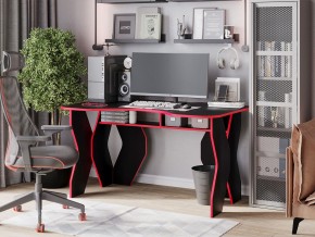 Компьютерный стол КЛ №9.0 (Черный/Красный) в Покачах - pokachi.ok-mebel.com | фото 4