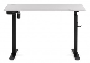 Компьютерный стол Маркос с механизмом подъема 120х75х75 белая шагрень / черный в Покачах - pokachi.ok-mebel.com | фото 3