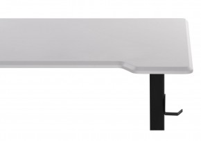 Компьютерный стол Маркос с механизмом подъема 120х75х75 белая шагрень / черный в Покачах - pokachi.ok-mebel.com | фото 8