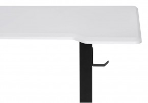 Компьютерный стол Маркос с механизмом подъема 140х80х75 белая шагрень / черный в Покачах - pokachi.ok-mebel.com | фото 6