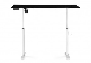 Компьютерный стол Маркос с механизмом подъема 140х80х75 черная шагрень / белый в Покачах - pokachi.ok-mebel.com | фото 4