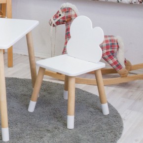 Комплект детской мебели стол и два стула Облачко (Белый/Белый/Береза) в Покачах - pokachi.ok-mebel.com | фото 3