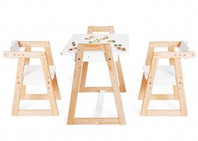 Комплект детской мебели стол и  два стула Я САМ "Лофт-Дуо" (Белый) в Покачах - pokachi.ok-mebel.com | фото 1
