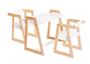 Комплект детской мебели стол и  два стула Я САМ "Лофт-Дуо" (Белый) в Покачах - pokachi.ok-mebel.com | фото 2