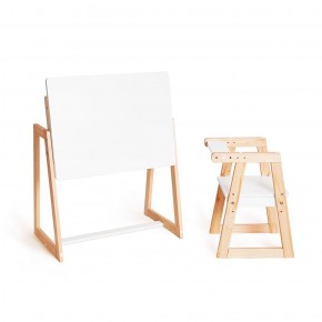 Комплект детской мебели стол и  два стула Я САМ "Лофт-Дуо" (Белый) в Покачах - pokachi.ok-mebel.com | фото 4