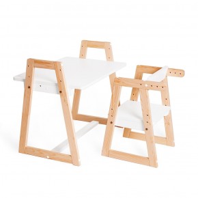 Комплект детской мебели стол и  два стула Я САМ "Лофт-Дуо" (Белый) в Покачах - pokachi.ok-mebel.com | фото 5