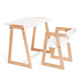 Комплект детской мебели стол и  два стула Я САМ "Лофт-Дуо" (Белый) в Покачах - pokachi.ok-mebel.com | фото 6