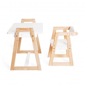 Комплект детской мебели стол и  два стула Я САМ "Лофт-Дуо" (Белый) в Покачах - pokachi.ok-mebel.com | фото 8