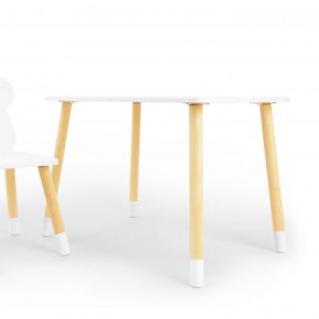 Комплект детской мебели стол и стул Звездочка (Белый/Белый/Береза) в Покачах - pokachi.ok-mebel.com | фото