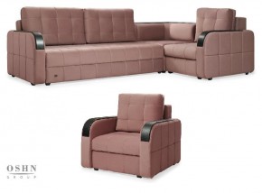 Комплект мягкой мебели Остин HB-178-18 (Велюр) Угловой + 1 кресло в Покачах - pokachi.ok-mebel.com | фото