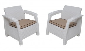 Комплект на балкон Yalta Balcony Set (Ялта) белый в Покачах - pokachi.ok-mebel.com | фото 4