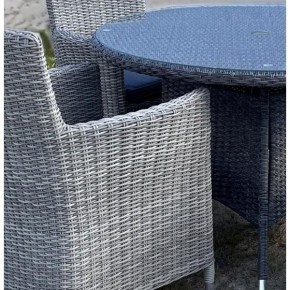 Комплект плетеной мебели AM-395C/T395 Grey 4Pcs (4+1) в Покачах - pokachi.ok-mebel.com | фото 2