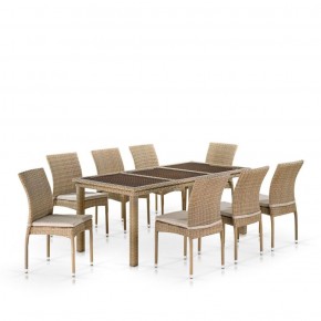 Комплект плетеной мебели T365/Y380B-W65 Light Brown (8+1) в Покачах - pokachi.ok-mebel.com | фото 1