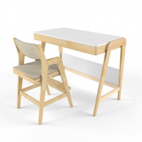 Комплект растущий стол и стул с чехлом 38 попугаев «Вуди» (Белый, Береза, Беж) в Покачах - pokachi.ok-mebel.com | фото