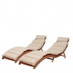 Комплект шезлонги и столик AFM-803A-T133 Beige (2+1) в Покачах - pokachi.ok-mebel.com | фото 2