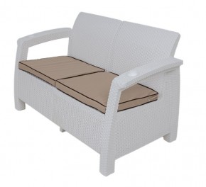 Комплект уличной мебели Yalta Premium Terrace Set (Ялта) белый (+подушки под спину) в Покачах - pokachi.ok-mebel.com | фото 2