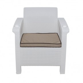 Комплект уличной мебели Yalta Premium Terrace Set (Ялта) белый (+подушки под спину) в Покачах - pokachi.ok-mebel.com | фото 6