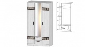 КОСТА-РИКА Шкаф 3-х створчатый (анкор светлый) в Покачах - pokachi.ok-mebel.com | фото