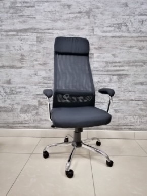 Кресло Barneo K-115 для персонала (черная ткань, черная сетка) в Покачах - pokachi.ok-mebel.com | фото