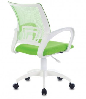 Кресло BRABIX "Fly MG-396W", пластик белый, сетка, салатовое, 532403 в Покачах - pokachi.ok-mebel.com | фото 3