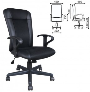 Кресло BRABIX "Optima MG-370" (экокожа/ткань, черное) 531580 в Покачах - pokachi.ok-mebel.com | фото 2
