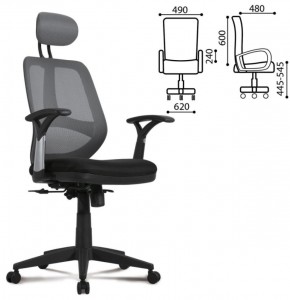 Кресло BRABIX "Saturn ER-400" (черное/серое) 530871 в Покачах - pokachi.ok-mebel.com | фото 2