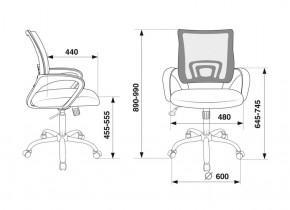 Кресло Бюрократ CH-695N/SL/BL/TW-11 синий TW-05 черный TW-11 в Покачах - pokachi.ok-mebel.com | фото 4