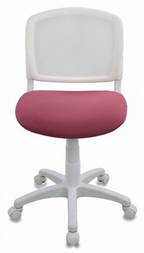 Кресло детское Бюрократ CH-W296NX/26-31 белый TW-15 розовый 26-31 в Покачах - pokachi.ok-mebel.com | фото 3