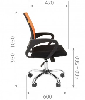 Кресло для оператора CHAIRMAN 696 хром (ткань TW-11/сетка TW-69) в Покачах - pokachi.ok-mebel.com | фото 7